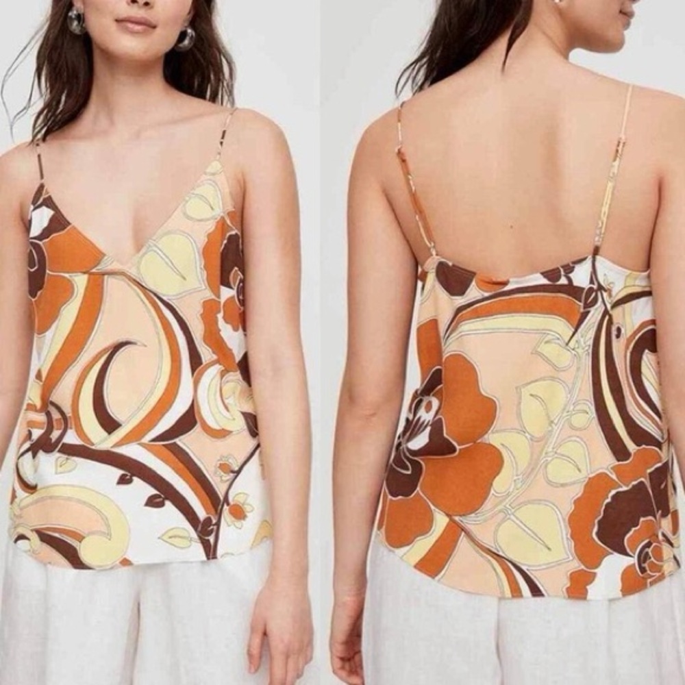 Wilfred Free Aritzia Boscono Lemon Meringue Y2k style Cami Tank Top